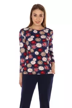 Блуза трикотажная Шаде (синяя)