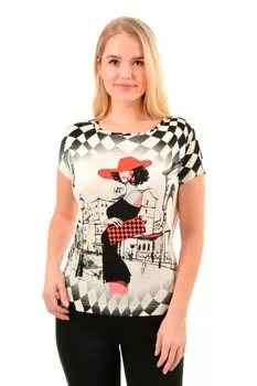 Блуза трикотажная Шляпка