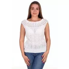 Блуза трикотажная Влада (белая)