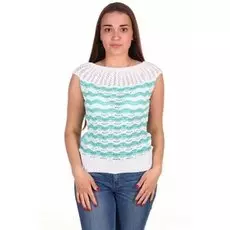 Блуза трикотажная Влада (ментоловая)