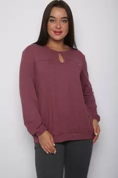 Блуза вискозная Холли (коричневая) рр