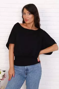 Блуза вискозная Орленда (черная)