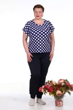 Блуза вискозная Прада (горох)