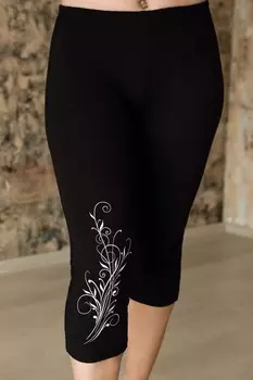 Бриджи трикотажные Ефимия (черные) от