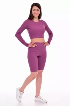 Бриджи трикотажные Кэнти (сиреневые)