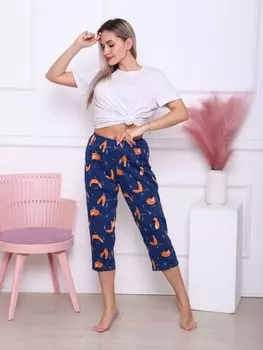 Бриджи трикотажные Катарина (лисы)