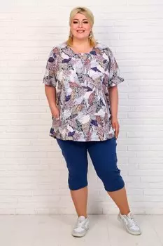 Бриджи трикотажные Миллиана (синие) рр