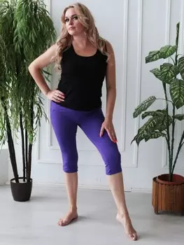 Бриджи вискозные Урсула (фиолетовые)