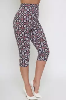 Бриджи вискозные Вилма (абстракция) рр