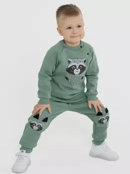 Брюки детские Енот (зеленые)