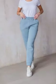 Брюки трикотажные Алессандра (голубые)