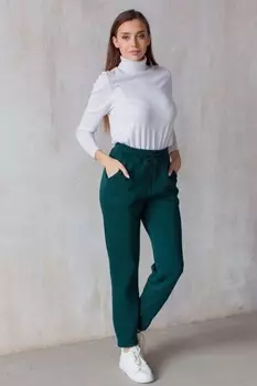 Брюки трикотажные Алессандра (зеленые)