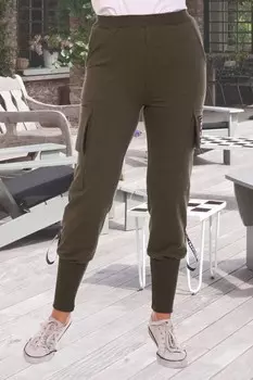 Брюки трикотажные Алина (хаки) рр