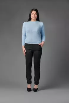 Брюки трикотажные Антонина (черные) рр