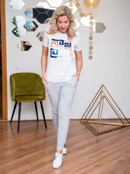 Брюки трикотажные Армель (серые)