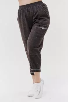 Брюки трикотажные Бари (коричневые)