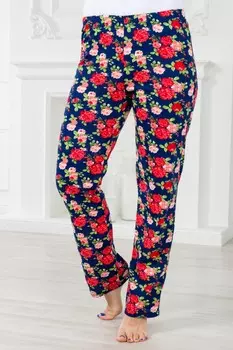 Брюки трикотажные Барокко (розы)