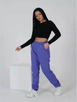 Брюки трикотажные Бертилла (сиреневые)