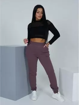 Брюки трикотажные Бертилла (сухая роза)