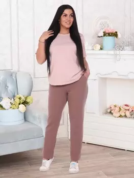 Брюки трикотажные Дэли (кофейные)