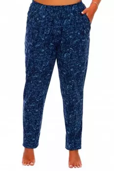 Брюки трикотажные Дарина (темно-синие)