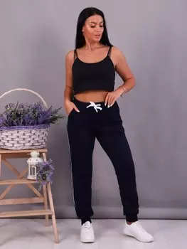 Брюки трикотажные Дилярам (темно-синие)