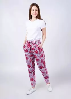 Брюки трикотажные Джаннет (бордовые) рр