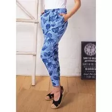 Брюки трикотажные Джаннет (синие)