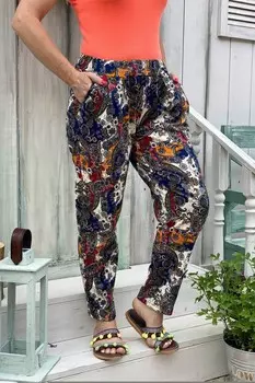 Брюки трикотажные Джикси (огурцы)