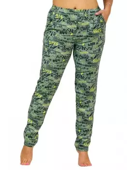 Брюки трикотажные Елизавета (зеленые)