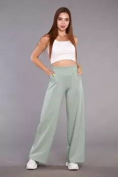 Брюки трикотажные Евангелина (оливковые)