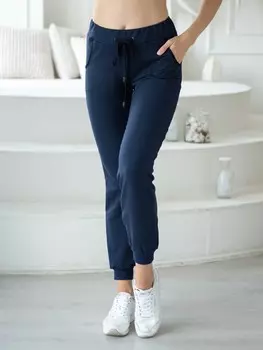 Брюки трикотажные Фелиция (синие)