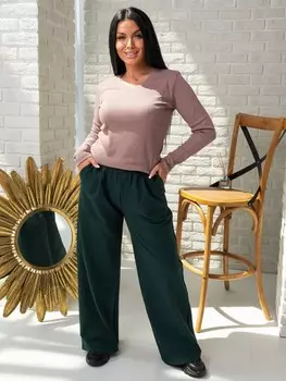 Брюки трикотажные Фридом (зеленые)