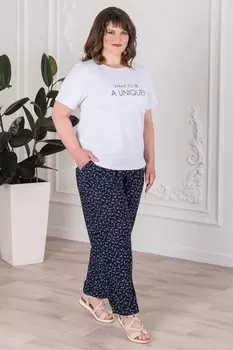 Брюки трикотажные Грета (индиго)