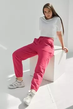 Брюки трикотажные Хлоя (фуксия) от