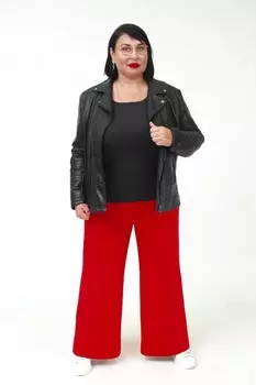 Брюки трикотажные Хоум (красные)