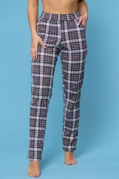 Брюки трикотажные Инга (коричневые)