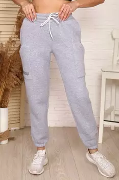 Брюки трикотажные Эффи (серые)