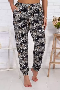 Брюки трикотажные Ключик (коричневые)