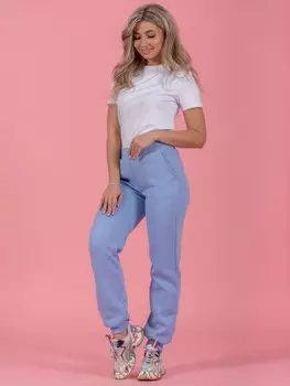 Брюки трикотажные Корнелия (голубые) рр