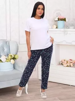 Брюки трикотажные Латифа (перышки) рр