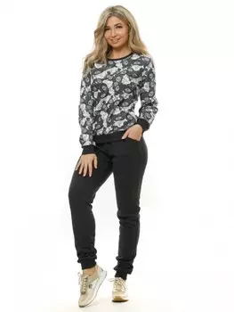 Брюки трикотажные Лакса (антрацит) рр