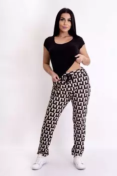 Брюки трикотажные Лето (бежевые)