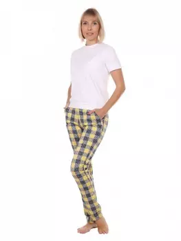 Брюки трикотажные Лия (желтые)