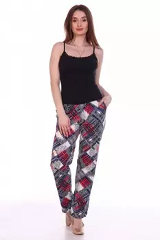 Брюки трикотажные Лола (абстракция) рр