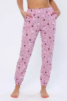 Брюки трикотажные Лорис (розовые)