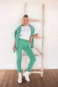 Брюки трикотажные Маринет (зеленые)