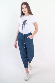 Брюки трикотажные Мериса (синие)