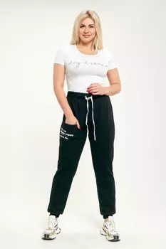 Брюки трикотажные Мирта (черные)