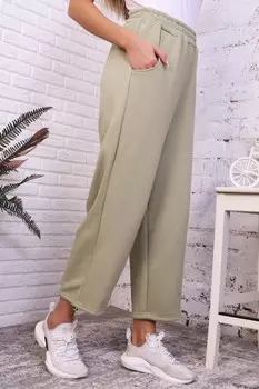 Брюки трикотажные Модница (оливковые)